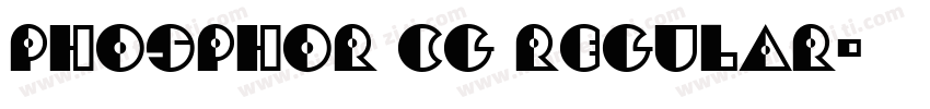 Phosphor CG Regular字体转换